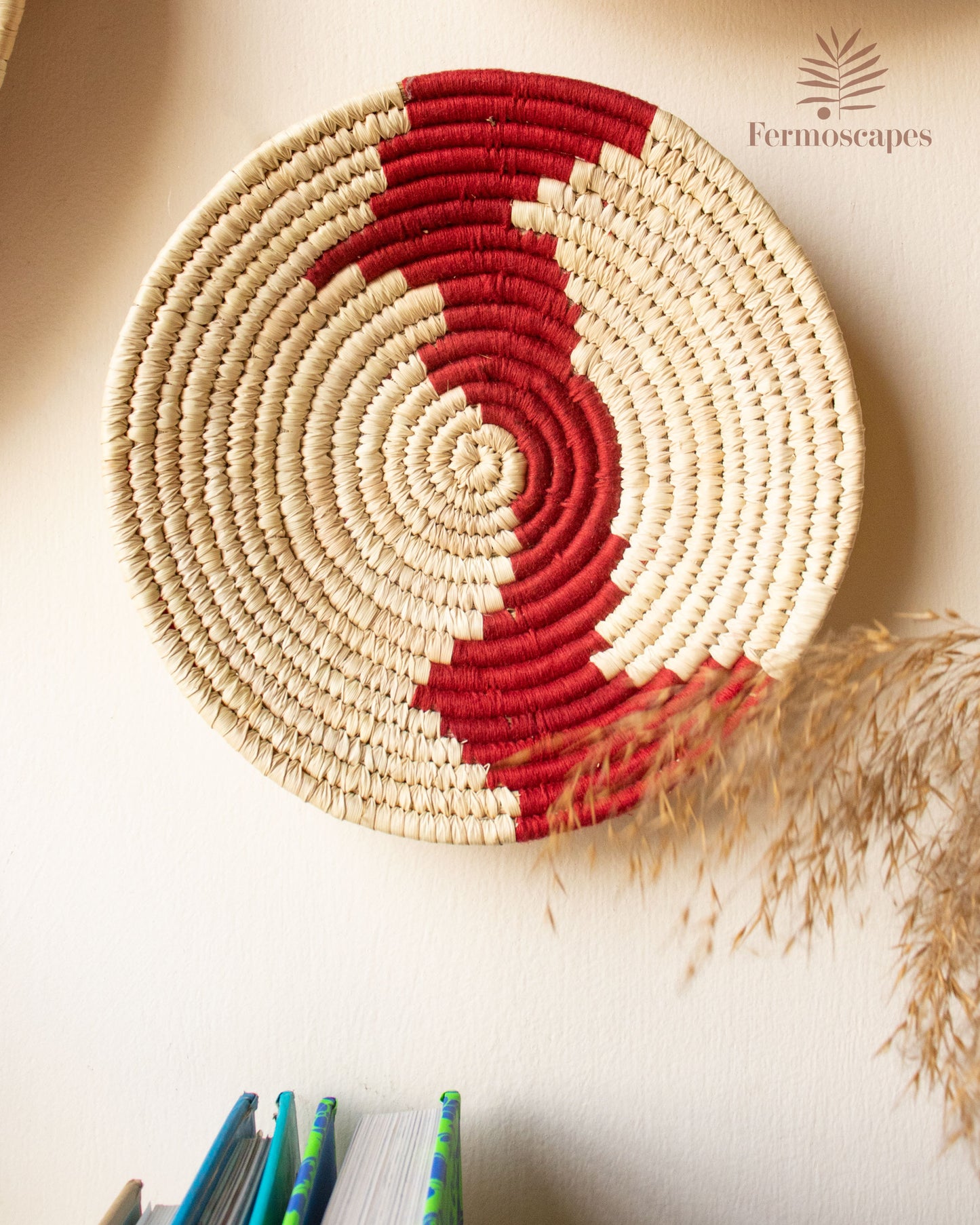 "Jungle Jive" Red wall baskets Set of 3