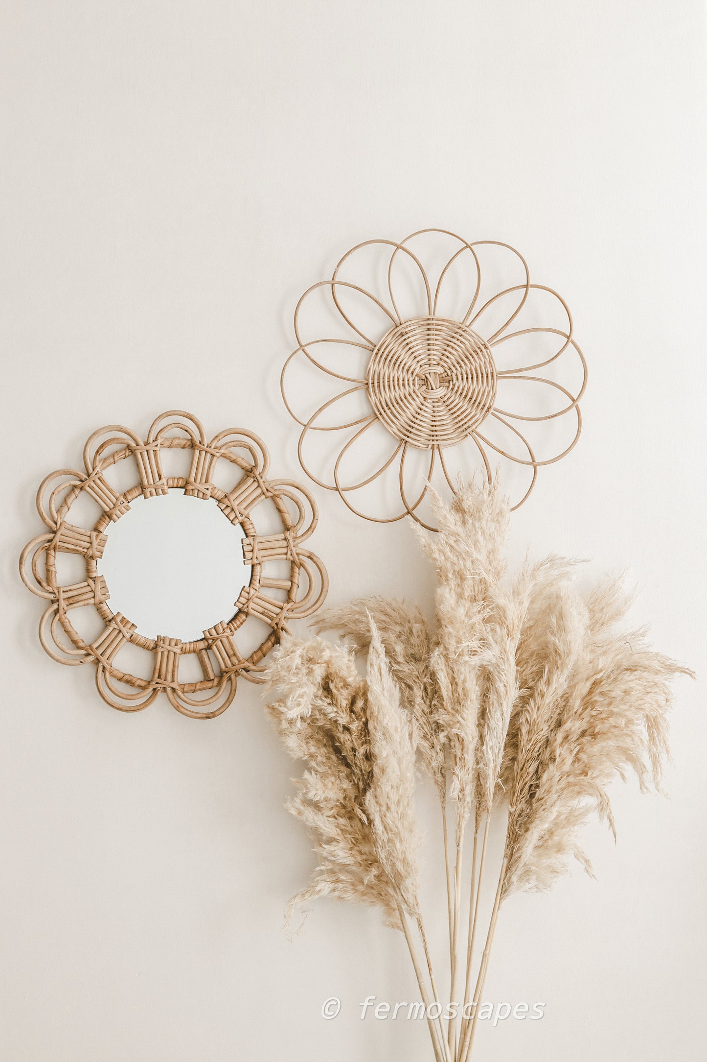 Cane mirror | Mirror| Natural mirror