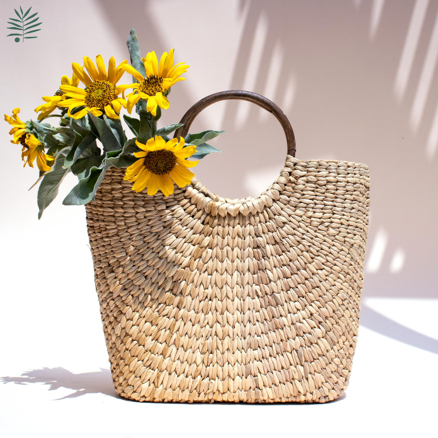 kauna grass hobo bag