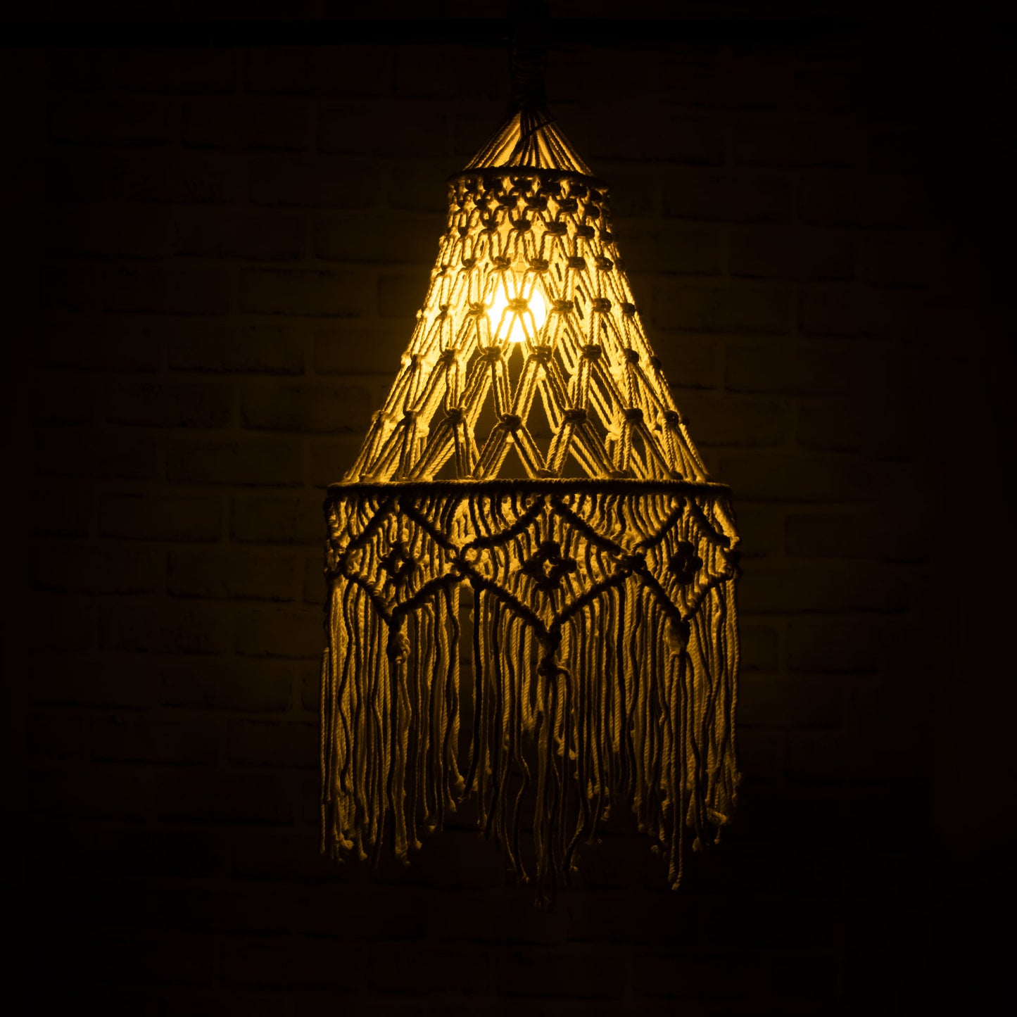 Bella macramé lampshade