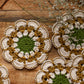 Crochet placemats- Green and golden