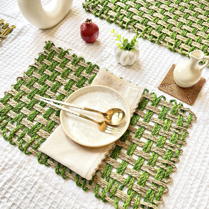 Natural Square placemats- Set of 2