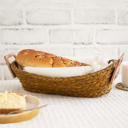 Sabai Grass handwoven bread basket