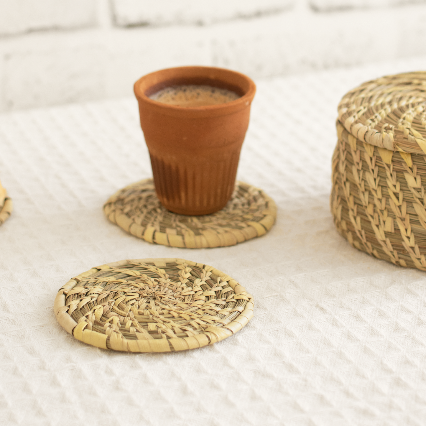 Sustainable Natural Coasters- Set of 6