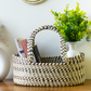 Natural handmade hamper basket