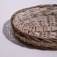 Wicker handwoven tray basket